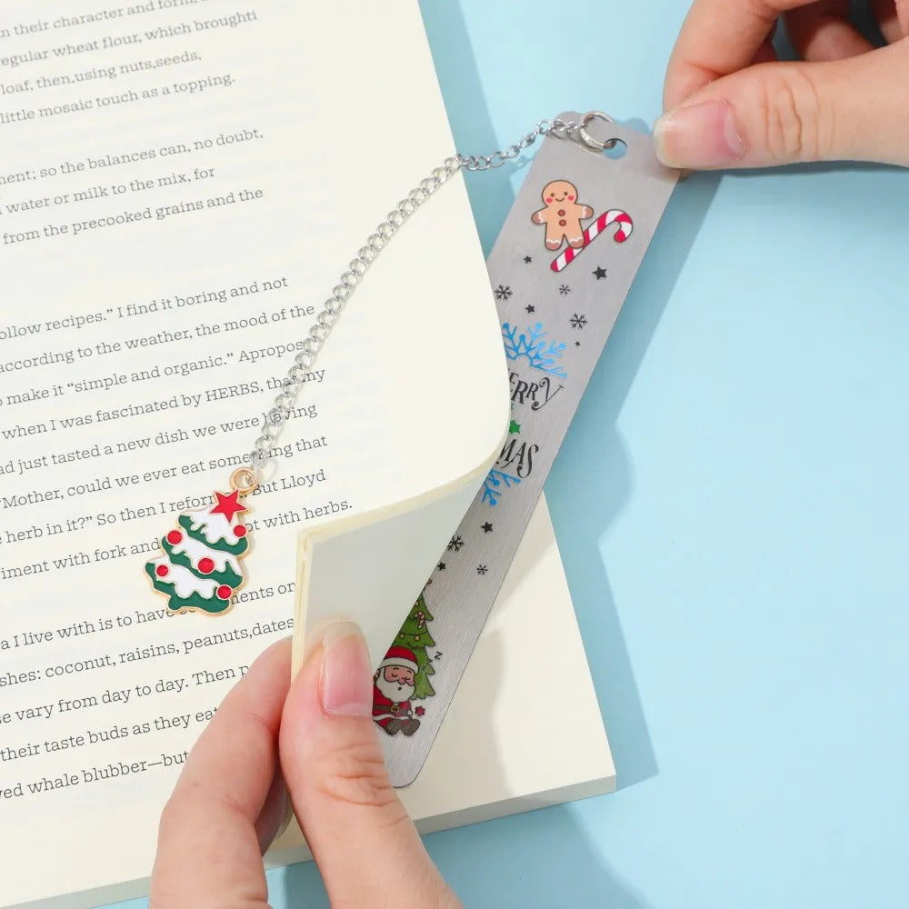 Steel Christmas Bookmark