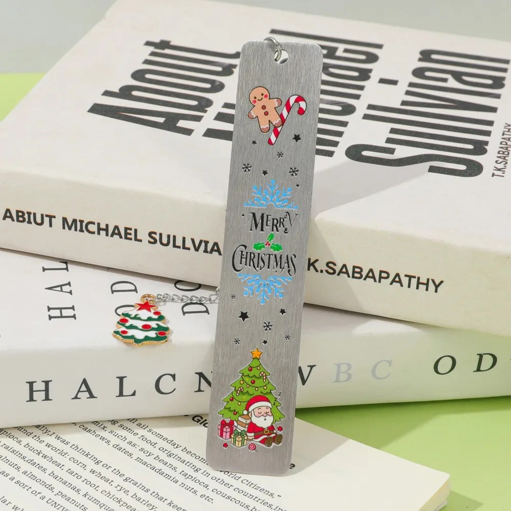 Steel Christmas Bookmark